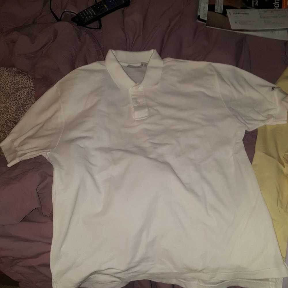 LEVIS Mens White  Golf Shirt Size L